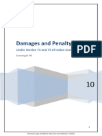 Damages and Penalty Under Sec 73 & 74 of ICA