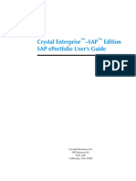 Crystal Enterprise SAP Edition - SAP Eporfolio User's Guide PDF