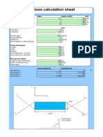 Mooring Pontoon calculation sheet: Input Meteo Data: Value: Angle (α) RAD: Unit