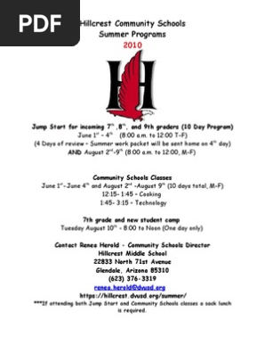 Community Schools Brochure Summer 2010