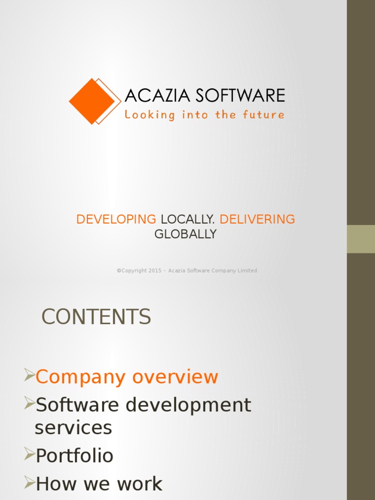 Developing Delivering: Locally. Globally | PDF | Application Software ...