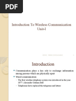 Introduction To Wireless Communication Unit-I