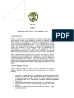 Belize INDC, submitted to UNFCCC on October 1, 2015