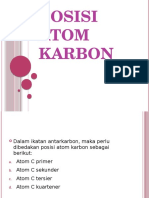 Posisi Atom Karbon