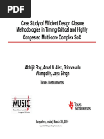 Case Study of Efficient Design Closure Y G Methodologies in Timing Critical and Highly Congested Multi-Core Complex Soc