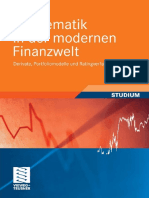Reitz, Mathematik in Der Modernen Finanzwelt Derivate, Portfoliomodelle Und Ratingverfahren (2011)