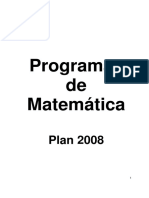 Programas Especialidad Matemtica