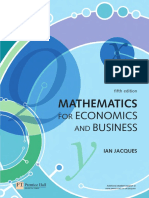 Mathematics for Econ and Business