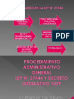 Ley de Procedimientos Administrativos Generales - Perú
