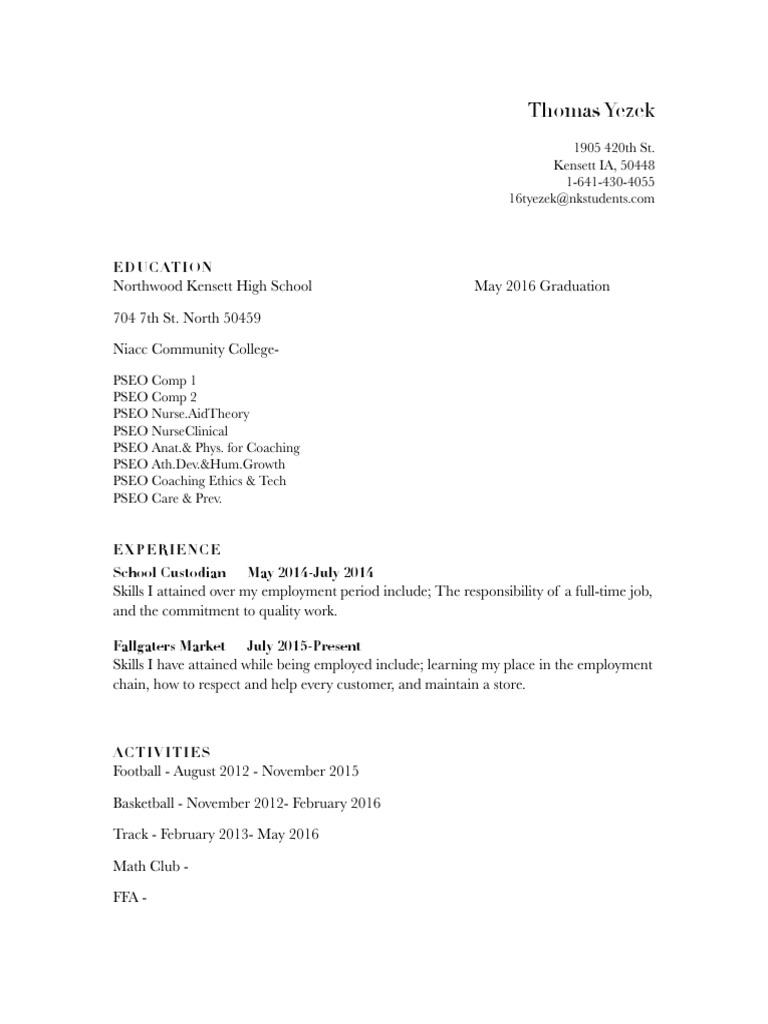 Resume Tom | PDF