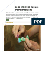 Cómo Elaborar Una Rutina Diaria de Higiene Personal Masculina