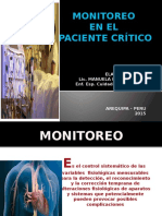 Monitoreo en Paciente Critico