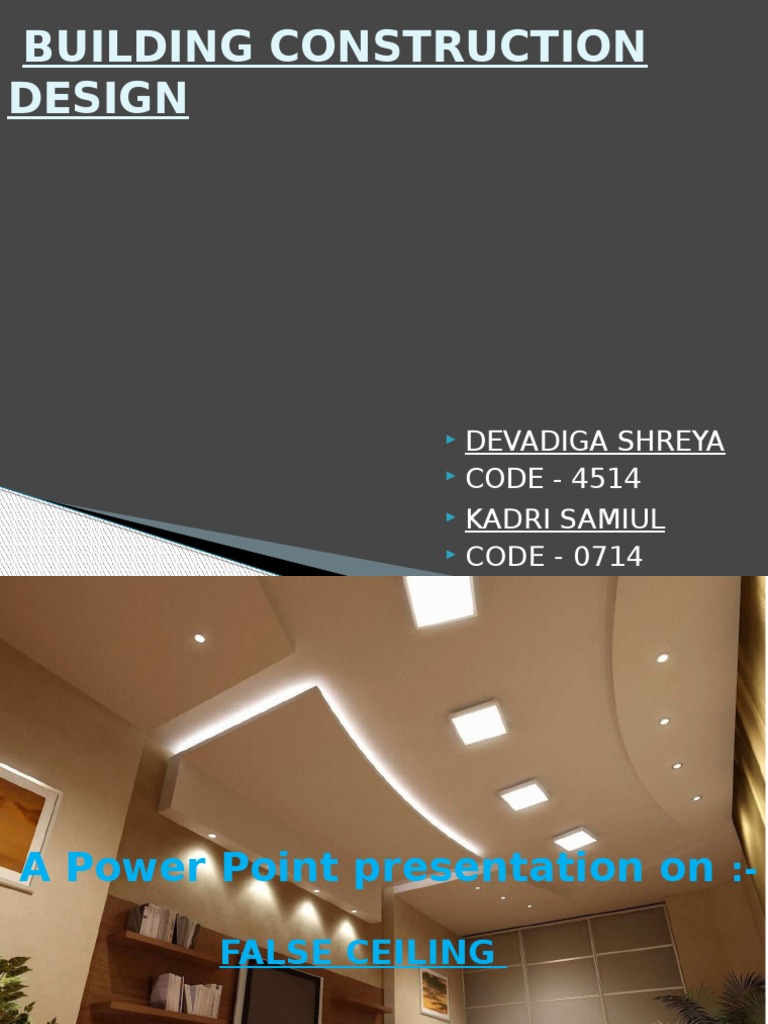 False Ceiling Installation Guide | PDF | Architectural Elements ...
