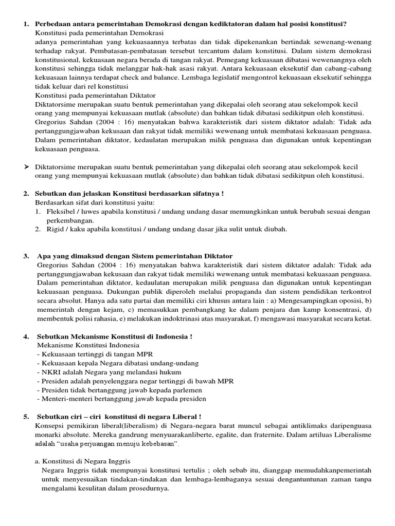 Sebutkan Ciri Ciri Sistem Pemerintahan Parlementer - Coba Sebutkan