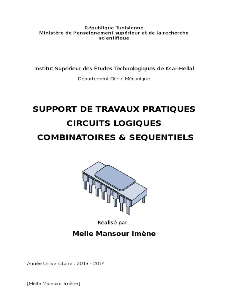 Circuits Logiques Combinatoires | PDF | Fonction logique | Logique