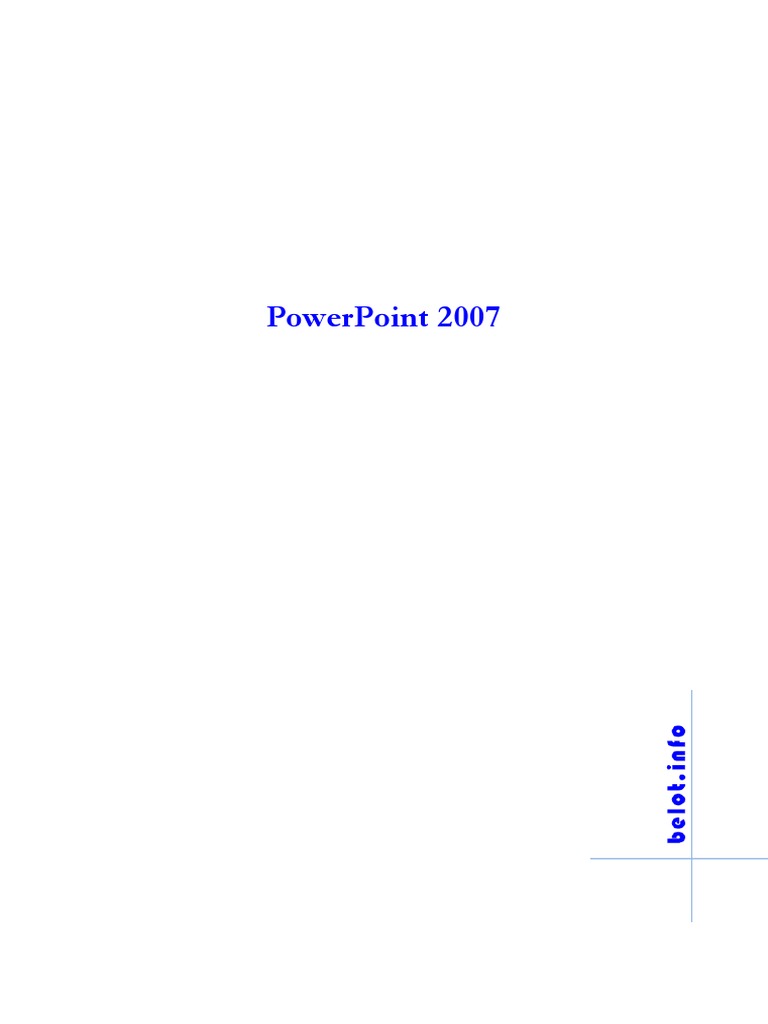 Powerpoint 2007 | PDF | Microsoft Powerpoint | Microsoft Excel