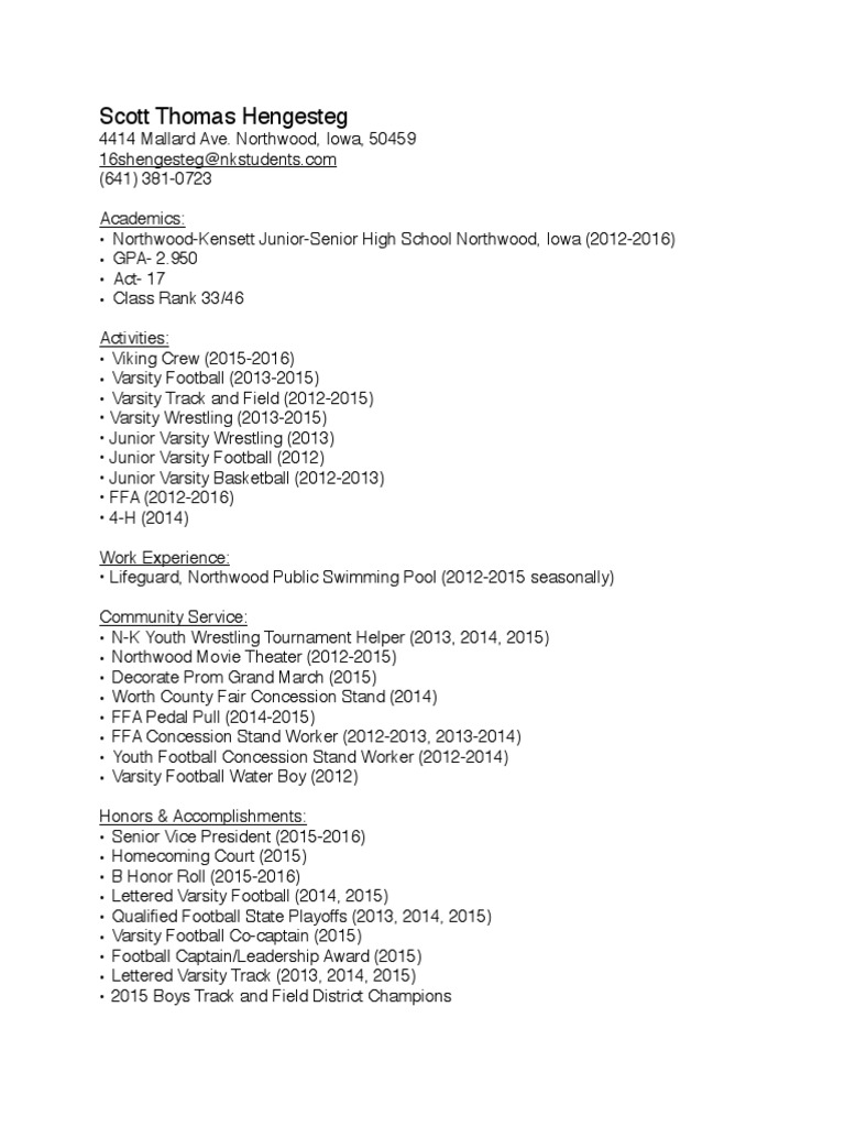 Scott H Resume PDF | PDF | Career & Growth
