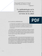 La Epidemiologia en La Administracion de Los Servicios de Salud