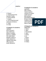 10 Ejemplos de Sustantivos Propios