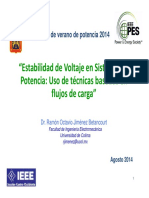 Estabilidad de Voltaje en Sistemas de Potencia - Uso de Tecnicas Basadas en Flujos de Carga