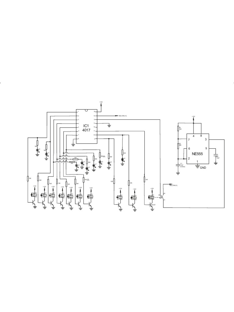 Extended Counter Using CD4017 | PDF