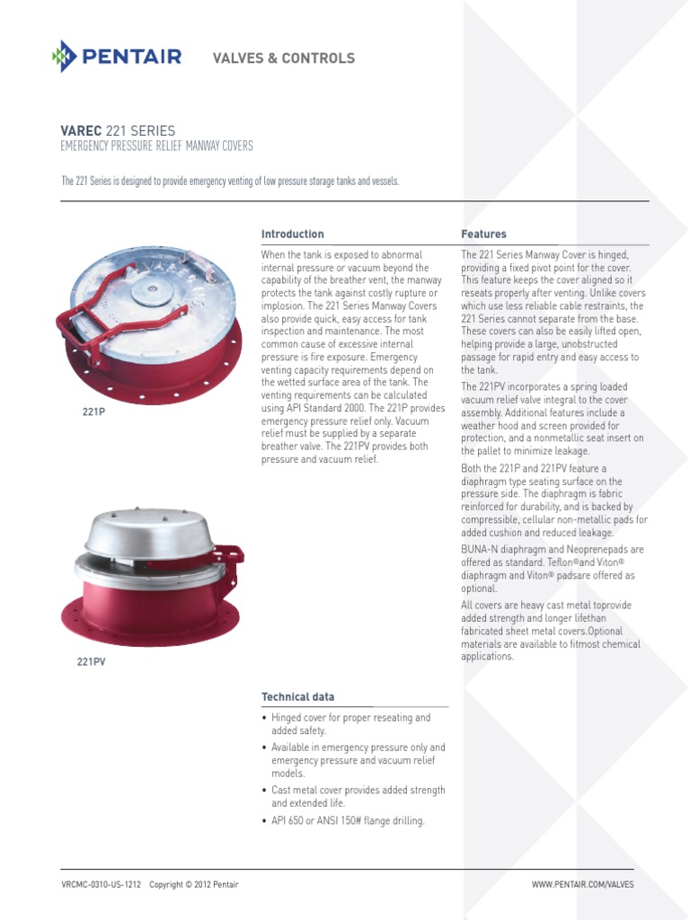 221P - PENTAIR | Steel | Vacuum