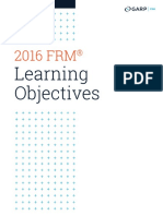 FRM 2016 Learning Objectives 