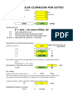 Calculo de Dosificador de Cloro Cotaruse