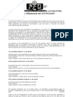 INFORMACIÓNSOBRESITUACIÓNDELOSAGUINALDOSDEBECASAYUDANTÍASYFECHASDEASAMBLEASPORFACULTADPARADISCUTIRELCASO.