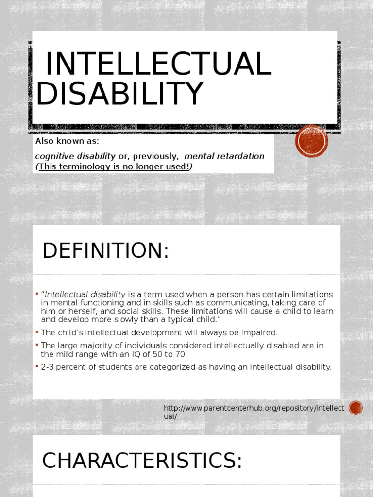 Intellectual Disability 2 | PDF | Intellectual Disability | Disability