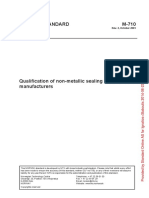 NORSOK M 710 Ed 2001 Qualification of Non Metallic Sealing Materials and Manufactures