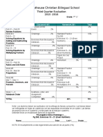 Pre-Algebra - Rubric