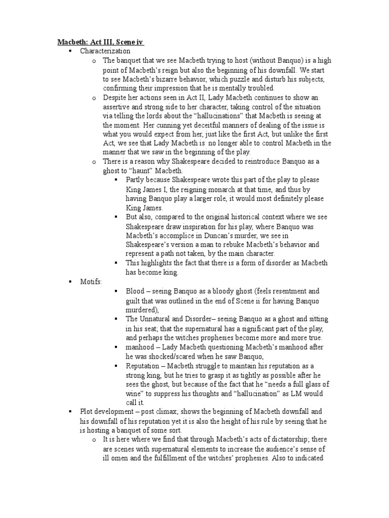 Act 3, scene 1 macbeth image