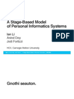 A Stage-Based Model of Personal Informatics Systems (CHI 2010 Talk)