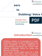 Careers in Dubbing-Voice Over