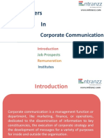 Careers in Corporate Communication