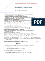 Question Bank For Third Year 5TH Sem Discrete Mathametics 2013 Regulation