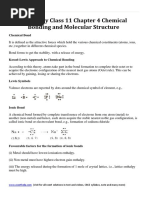 Chemistry Class 11 Chapter 4 Chemical Bonding and Molecular Structure