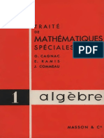 Cagnac Ramis Commeau I Traite de Mathematiques Speciales Tome1 Algebre
