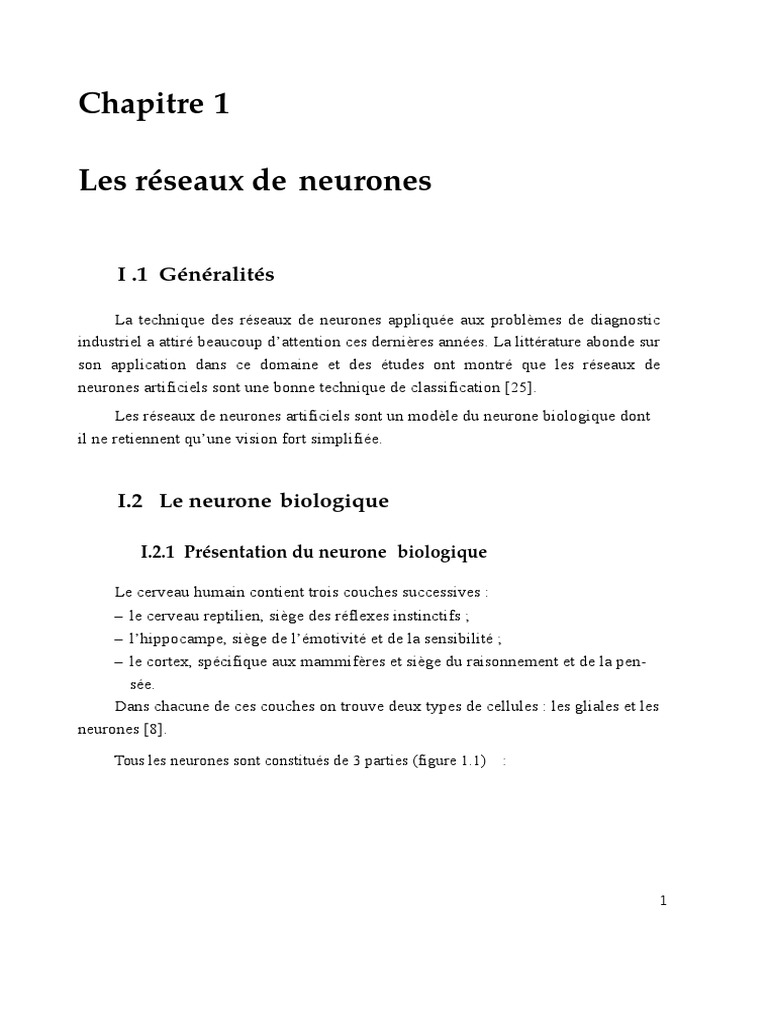 Introduction aux réseaux de neurones | PDF | Réseau de neurones ...