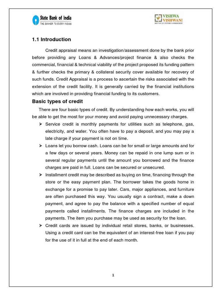 Project Report On Credit Risk Management | PDF | Banks | Loans