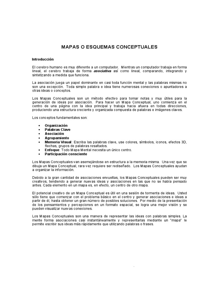 Mapas O Esquemas Conceptuales
