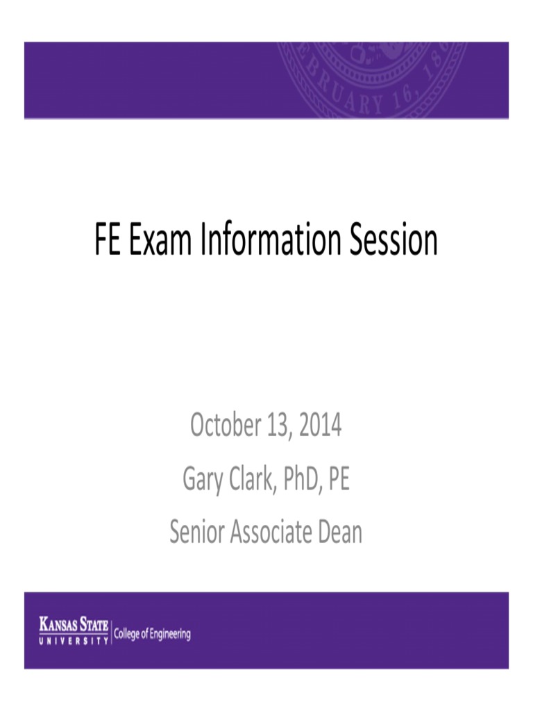 FE Exam Overview and Resources | PDF | Test (Assessment) | Test/Examination