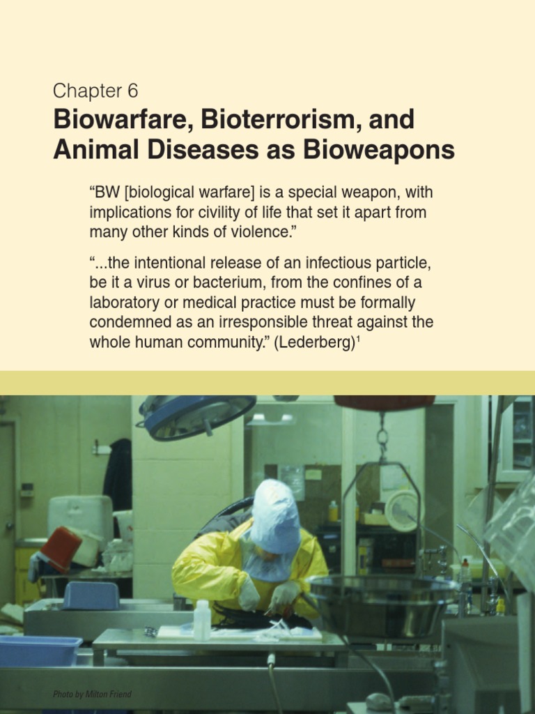 Chapter 6 Biological Warfare Bioterrorism