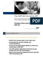 The SAP GUI Scripting API How to Automat