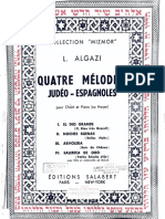Quatre Mélodies Judeo-Espagnoles - Algazi