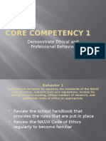 Core Competency 1 Revision