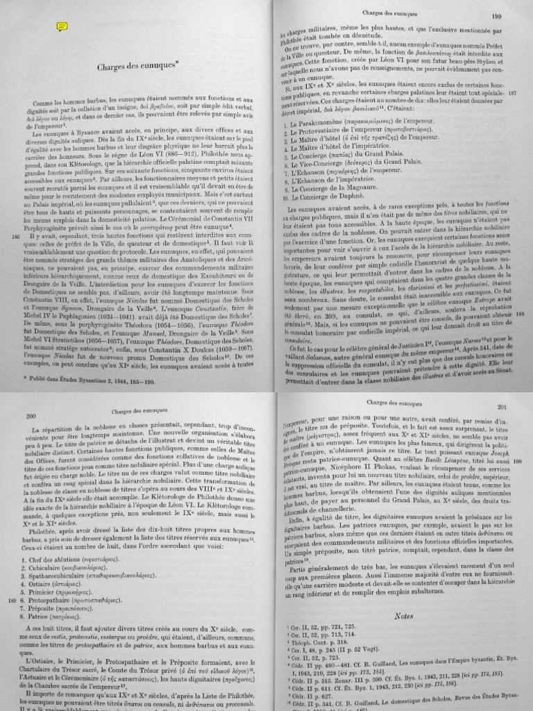 12yosh Porno - Guilland R. Recherches Sur Les Institutions Byzantines, I-2 (1967) PDF | PDF