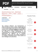 Download Autonomous Car  Seminar Reports _ PPT _ PDF _ DOC _ Presentation _ - Seminar ReportPDFPPTDocTopicsFree Download by    SN298285550 doc pdf