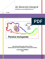 Modelo de Atención Integral. Abordaje para Población Con Sexualidad Diversa y de Género.